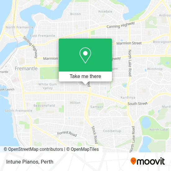 Mapa Intune Pianos