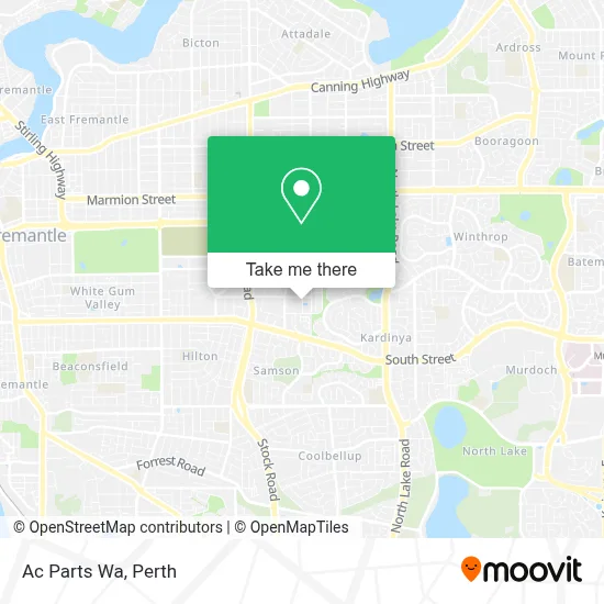 Mapa Ac Parts Wa