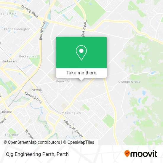 Mapa Ojg Engineering Perth