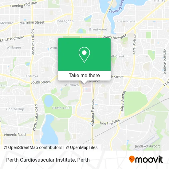 Mapa Perth Cardiovascular Institute