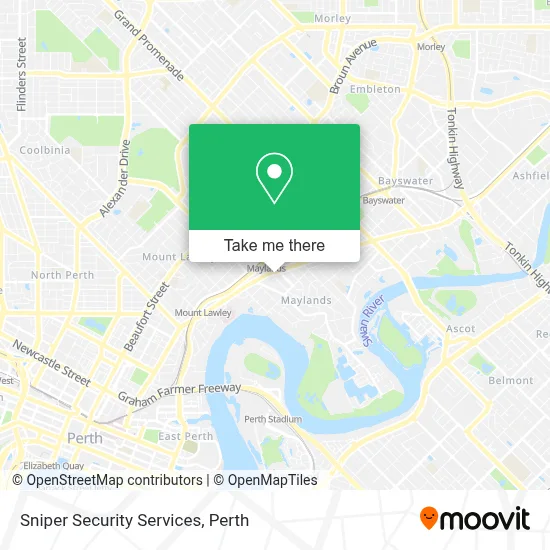 Mapa Sniper Security Services