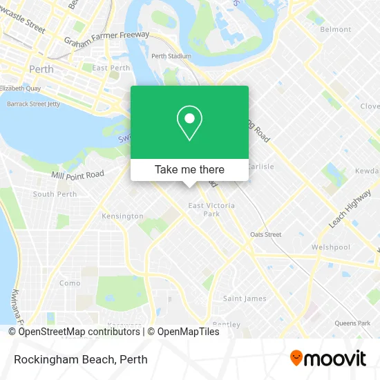 Mapa Rockingham Beach