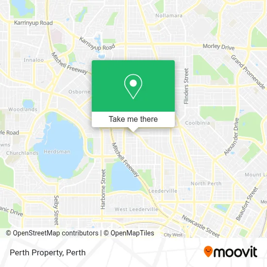 Perth Property map