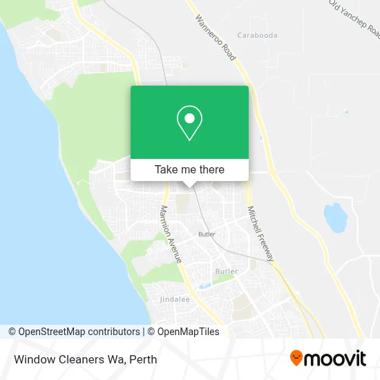 Mapa Window Cleaners Wa