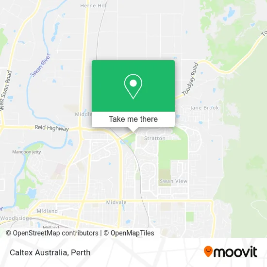 Mapa Caltex Australia