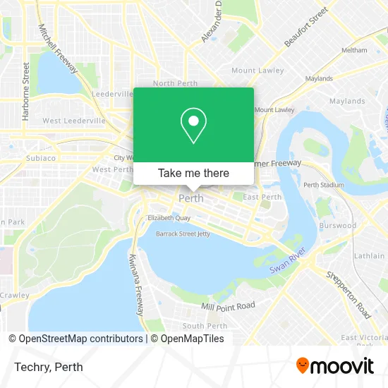 Mapa Techry