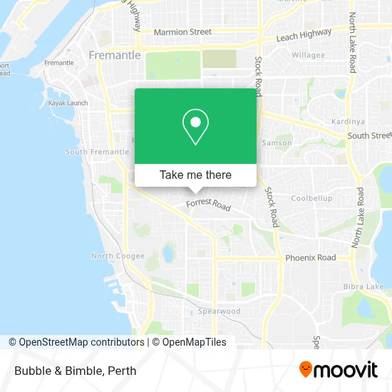 Mapa Bubble & Bimble