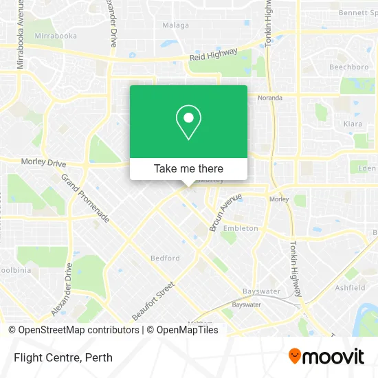 Mapa Flight Centre