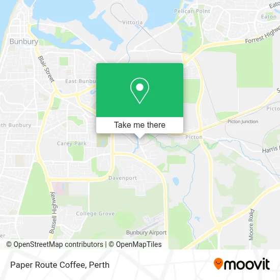 Mapa Paper Route Coffee
