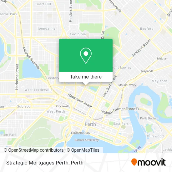Mapa Strategic Mortgages Perth
