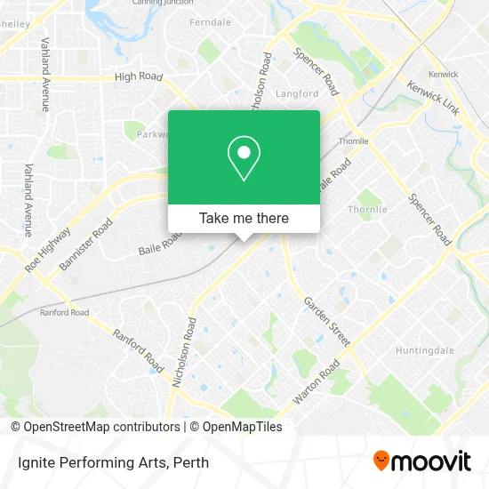 Mapa Ignite Performing Arts