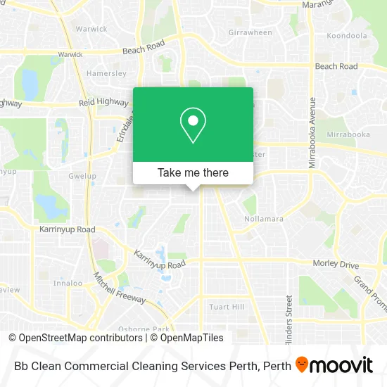 Mapa Bb Clean Commercial Cleaning Services Perth