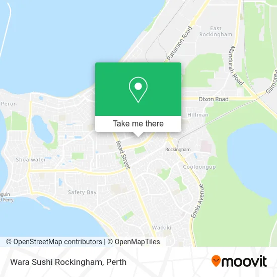 Mapa Wara Sushi Rockingham