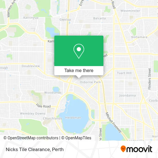 Mapa Nicks Tile Clearance