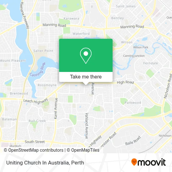 Mapa Uniting Church In Australia