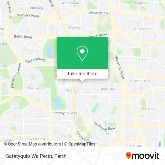 Mapa Safetyquip Wa Perth