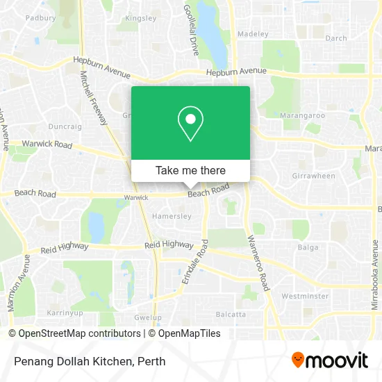 Mapa Penang Dollah Kitchen