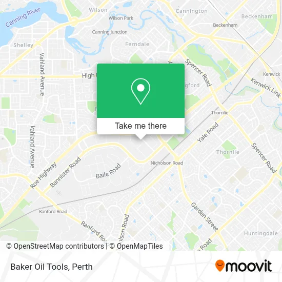 Mapa Baker Oil Tools