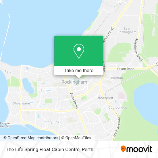 The Life Spring Float Cabin Centre map