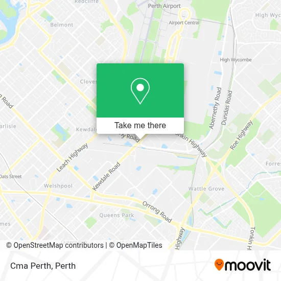 Cma Perth map