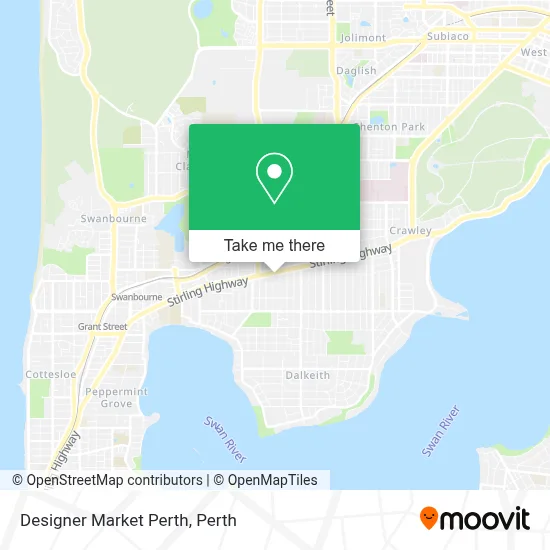 Designer Market Perth map