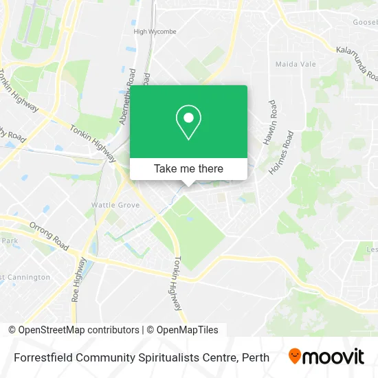 Mapa Forrestfield Community Spiritualists Centre