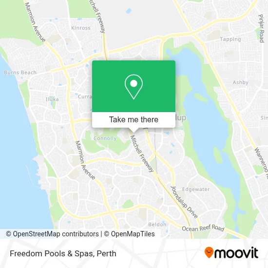 Mapa Freedom Pools & Spas