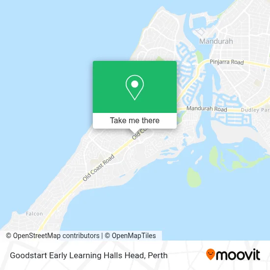 Mapa Goodstart Early Learning Halls Head