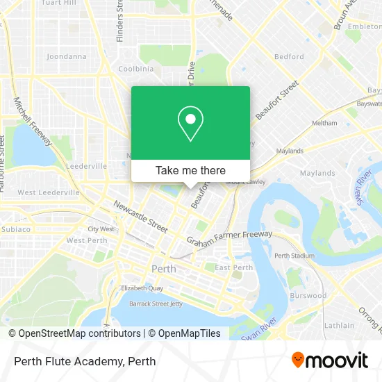 Mapa Perth Flute Academy