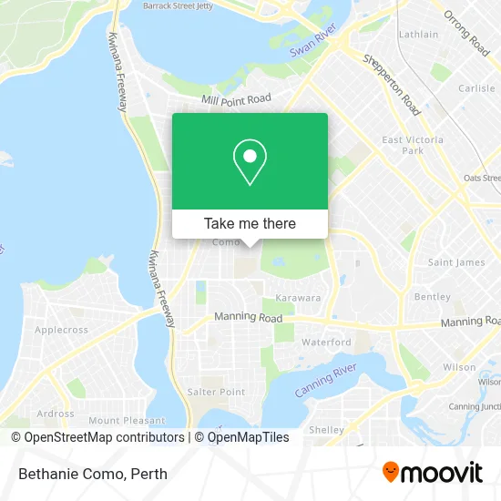 Mapa Bethanie Como