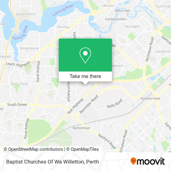 Mapa Baptist Churches Of Wa Willetton