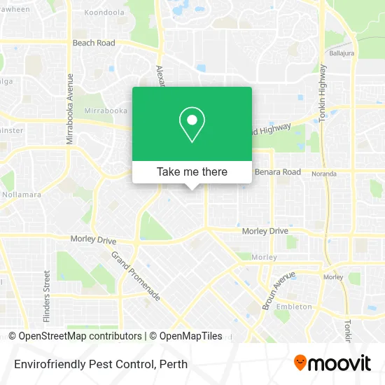 Mapa Envirofriendly Pest Control