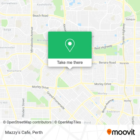 Mapa Mazzy's Cafe
