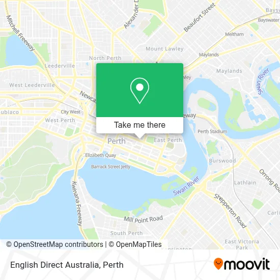 Mapa English Direct Australia