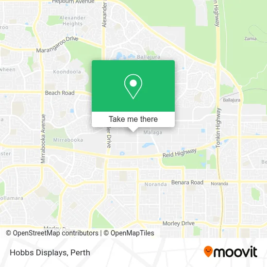 Mapa Hobbs Displays
