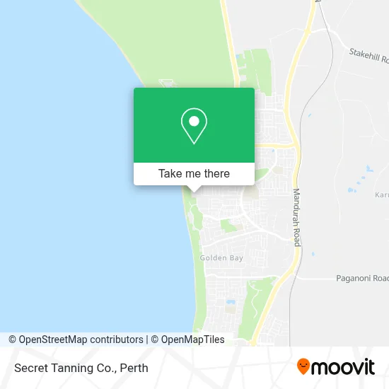 Mapa Secret Tanning Co.