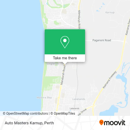 Auto Masters Karnup map