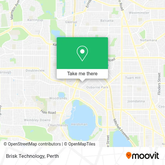 Mapa Brisk Technology
