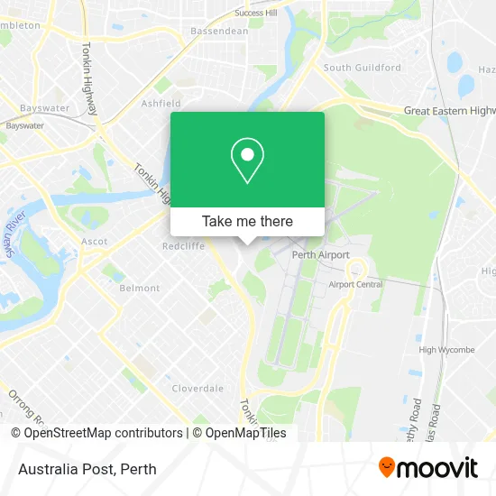 Mapa Australia Post