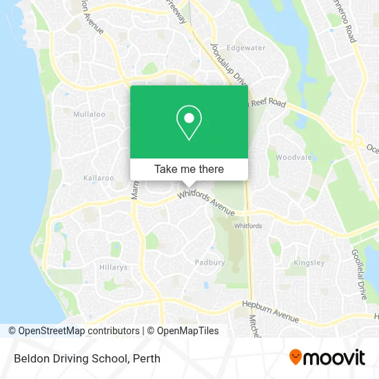 Mapa Beldon Driving School