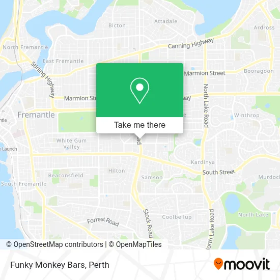 Mapa Funky Monkey Bars