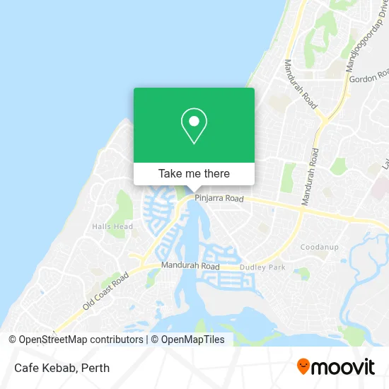 Mapa Cafe Kebab