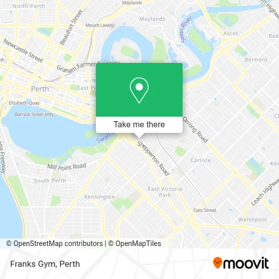 Mapa Franks Gym