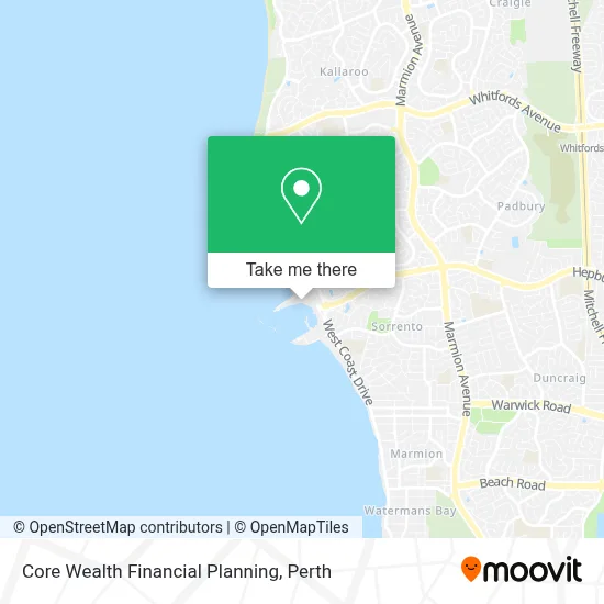 Core Wealth Financial Planning map