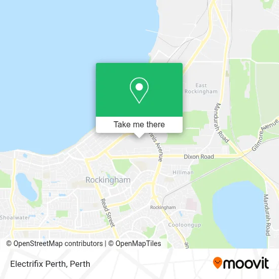 Mapa Electrifix Perth