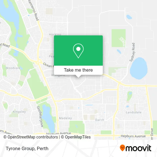Mapa Tyrone Group