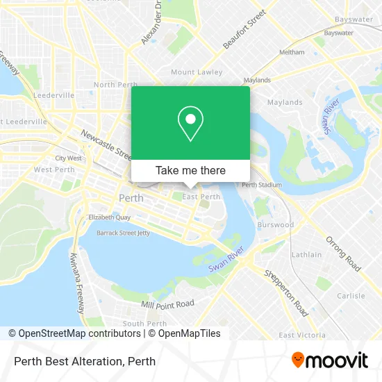 Mapa Perth Best Alteration
