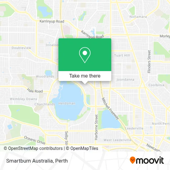 Mapa Smartburn Australia