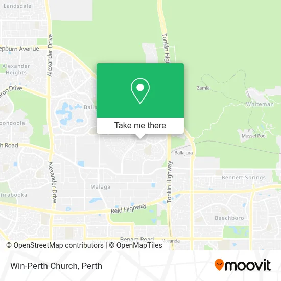 Mapa Win-Perth Church