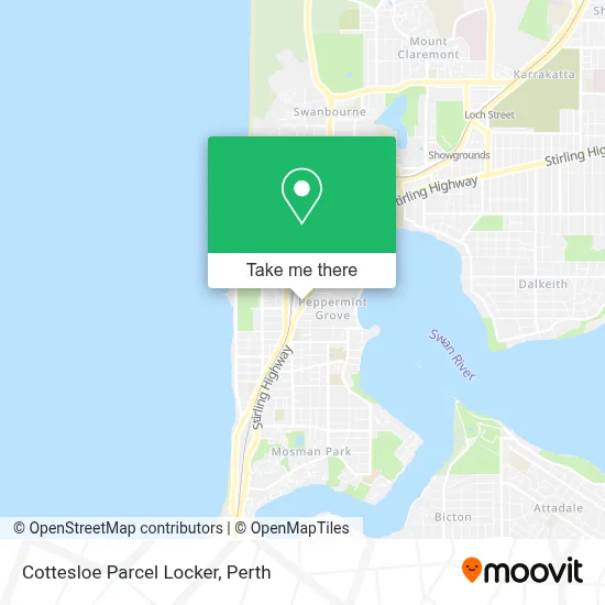 Cottesloe Parcel Locker map